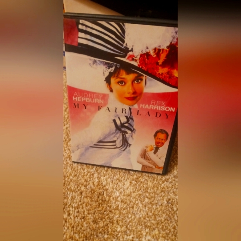 My Fair Lady DVD Case with Audrey Hepburn Cover - White, Black, Red